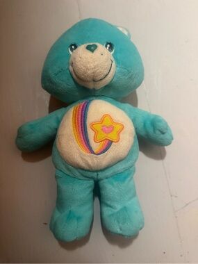 Care Bear Style Teal Plush thanks a lot bear